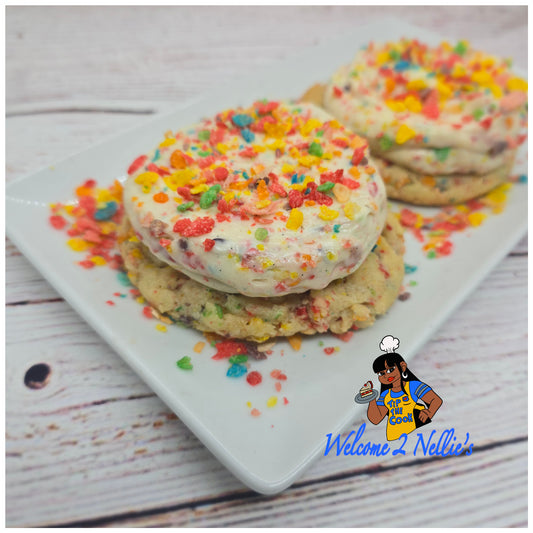 Fruity Pebbles Cheescake Cookies